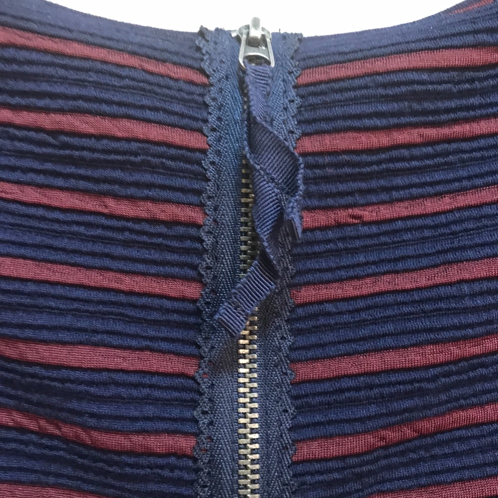 Maeve Anthropologie Brenna Dress Striped Skater - Picture 6 of 8
